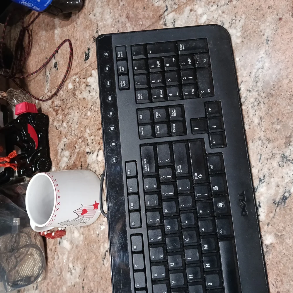 Dell 0F77Y5 Black USB Wired Slim Keyboard. MODEL SK-8165